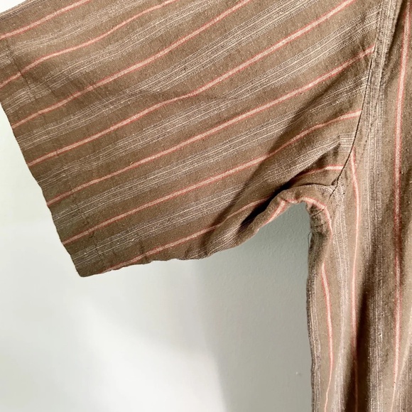 Vintage Australian Outback Collection Striped shirt | Brown Striped Men’s Shirt| - Picture 3 of 6